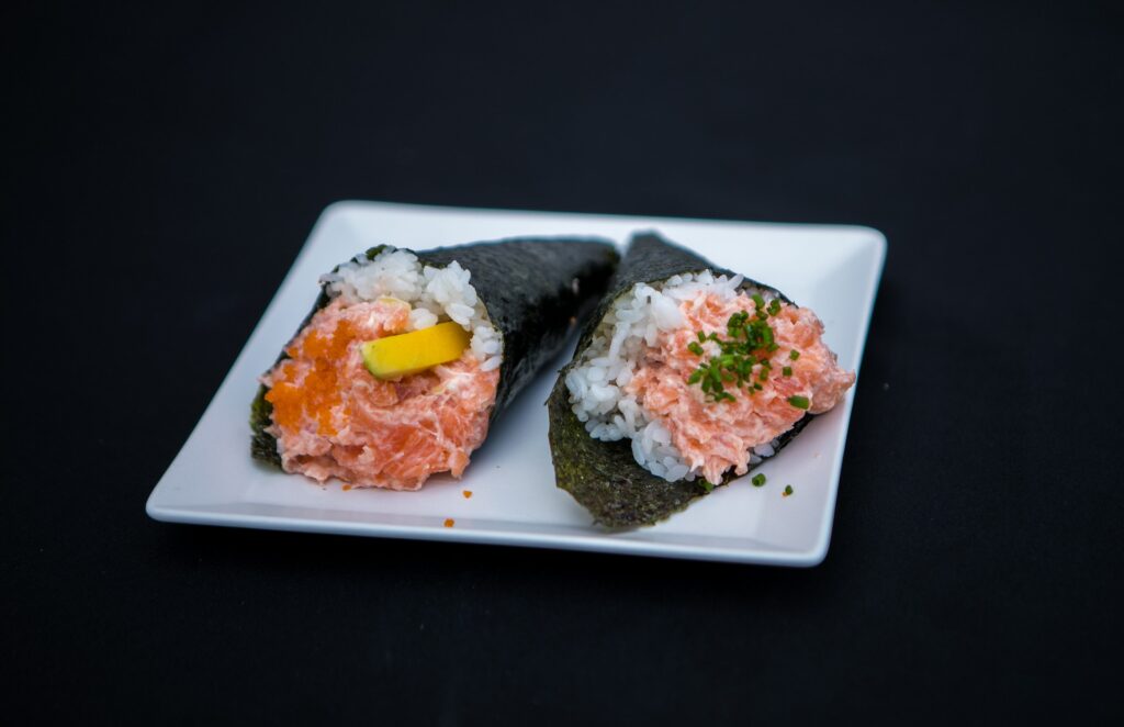 Skúška sushi tanier
